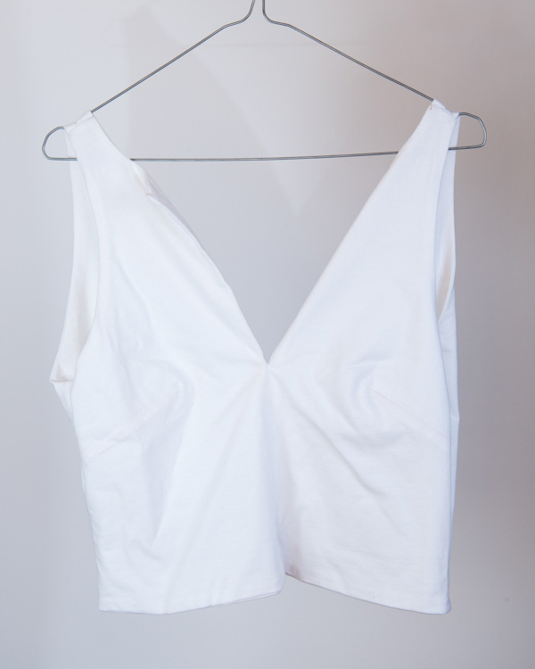Pamučni top Vivid White