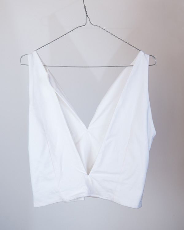 Pamučni top Vivid White